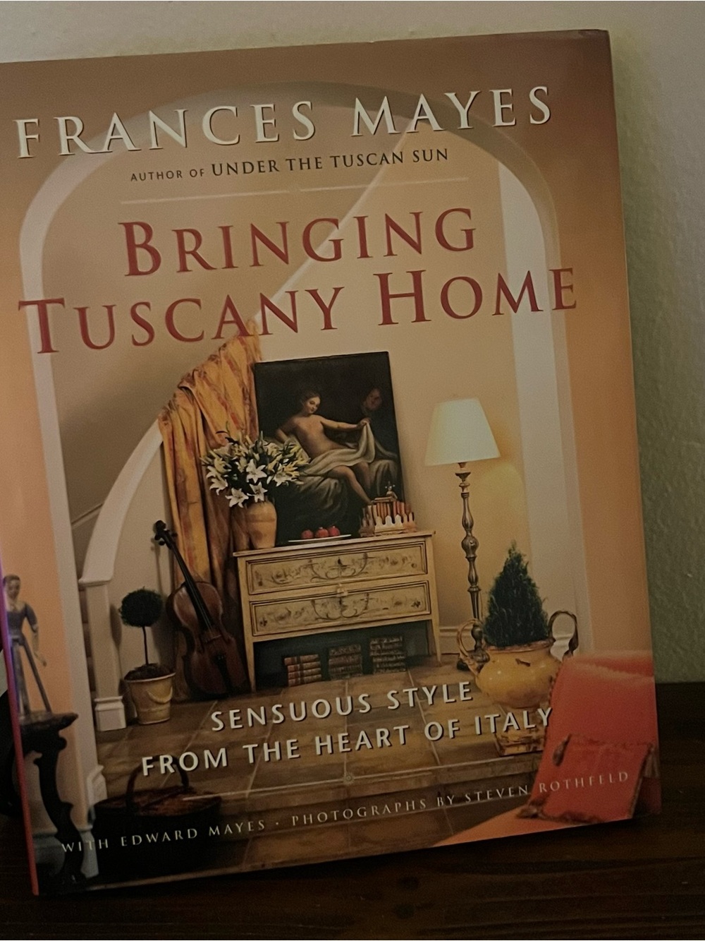 "Bringing Tuscany Home" Coffee Table Book - Tan/Peach Cover